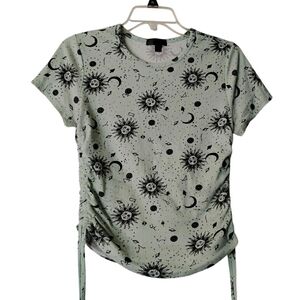 Mint Green Celestial Crop Top